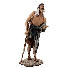 Beggar figurine 30 cm nativity Angela Tripi terracotta