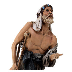 Beggar figurine 30 cm nativity Angela Tripi terracotta