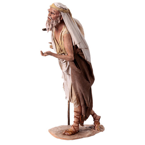 Beggar figurine 30 cm nativity Angela Tripi terracotta 5