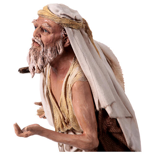 Beggar figurine 30 cm nativity Angela Tripi terracotta 7