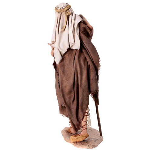 Beggar figurine 30 cm nativity Angela Tripi terracotta 11