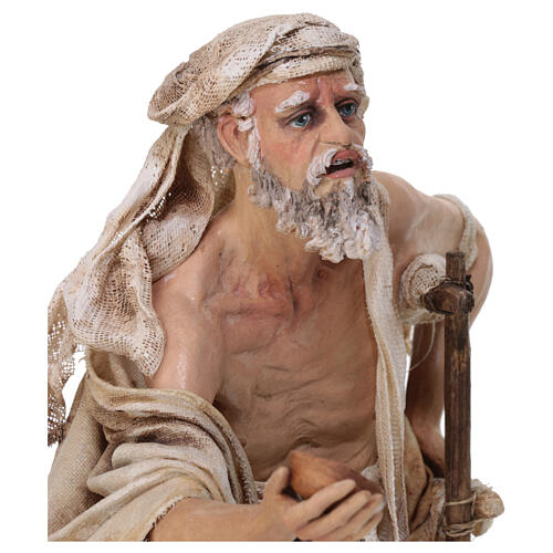 Beggar figurine 30 cm nativity Angela Tripi terracotta 4