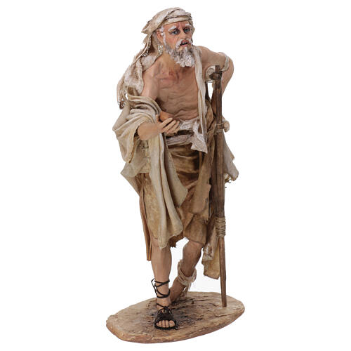 Beggar figurine 30 cm nativity Angela Tripi terracotta 5