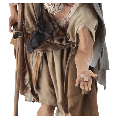 Beggar figurine 30 cm nativity Angela Tripi terracotta 4