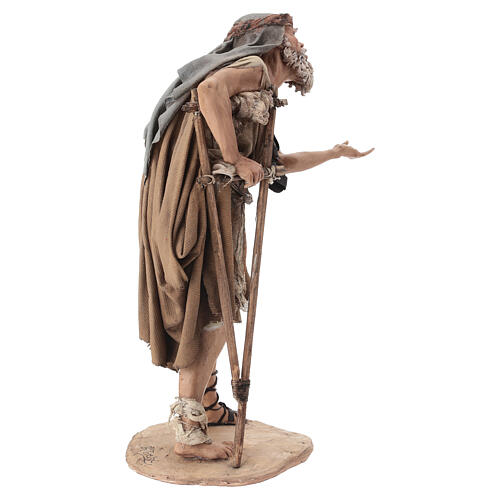 Beggar figurine 30 cm nativity Angela Tripi terracotta 5