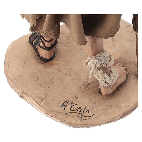 Beggar figurine 30 cm nativity Angela Tripi terracotta 8