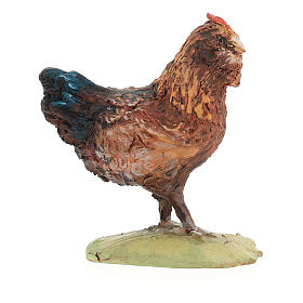 Huhn, stehend, für 30 cm Krippe von Angela Tripi, Terrakotta