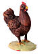 Brown standing chicken for Tripi's Nativity Scene with 30 cm characters s3