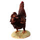 Poule marron debout crèche Tripi 30 cm s5