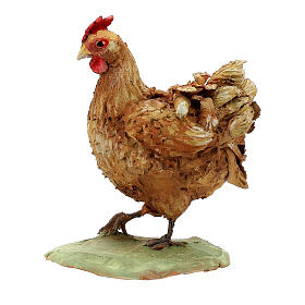 Hen standing brown nativity Tripi 30 cm