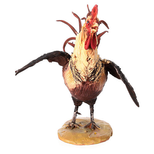 Rooster figurine observing Tripi nativity scene 30 cm 2