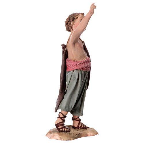 Boy with jars for Tripi's Nativity Scene with 18 cm terracotta characters 3