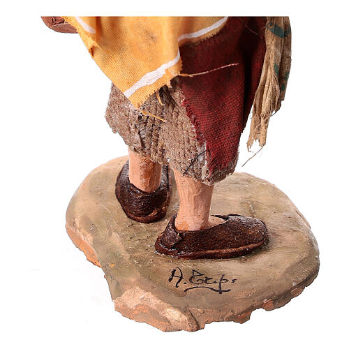 Ragazzo con anfore presepe 18 cm Angela Tripi terracotta 6