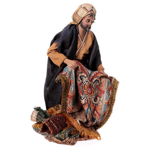 Venditore di tappeti presepe 18 cm Angela Tripi terracotta 4