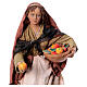 Woman offering a fruit for Tripi's Nativity Scene with 18 cm terracotta characters s2