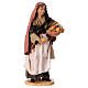 Woman offering a fruit for Tripi's Nativity Scene with 18 cm terracotta characters s4