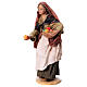 Woman offering fruit, for 18 cm nativity Angela Tripi terracotta s3