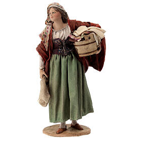 Woman with vat and clothes for Tripi's Nativity Scene with 18 cm terracotta characters
