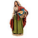 Woman with wash bucket and clothes, 18 cm nativity Angela Tripi in terracotta s3