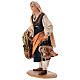 Vecchina con galline presepe 18 cm Angela Tripi terracotta s3