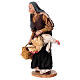 Old woman with hens, 18 cm Angela Tripi terracotta nativity  s3