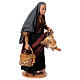 Old woman with hens, 18 cm Angela Tripi terracotta nativity  s4