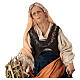 Old woman with hens, 18 cm Angela Tripi terracotta nativity  s2