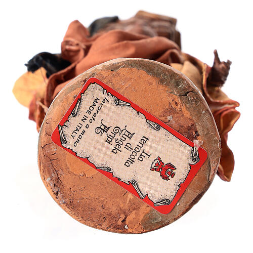 Mora con cesto di panni in testa presepe 18 cm Angela Tripi 8