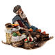Fruit salesman sitting down for Tripi's Nativity Scene with 18 cm terracotta characters s4