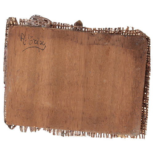 Vendeur de fruits assis crèche 18 cm Angela Tripi 8