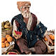 Fruit seller sitting in terracotta, 18 cm Angela Tripi nativity scene s4