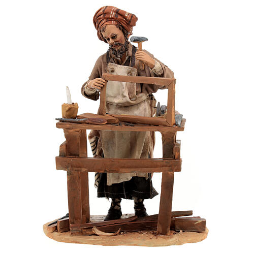 Joiner with bench and tools for Tripi's Nativity Scene with 18 cm terracotta characters 1
