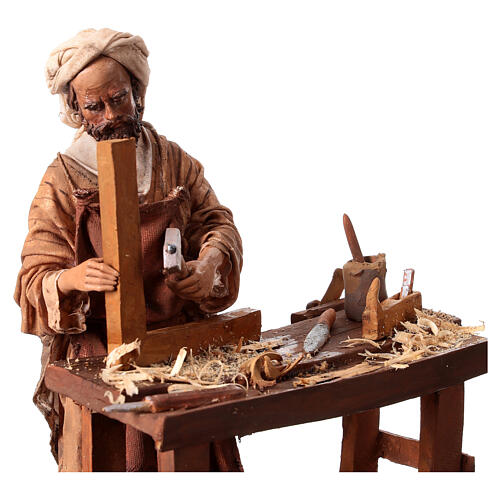 Joiner with bench and tools for Tripi's Nativity Scene with 18 cm terracotta characters 4