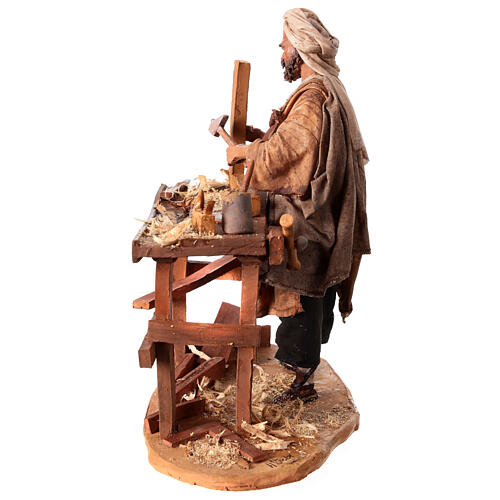 Joiner with bench and tools for Tripi's Nativity Scene with 18 cm terracotta characters 7