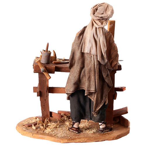 Joiner with bench and tools for Tripi's Nativity Scene with 18 cm terracotta characters 8