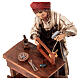 Falegname con banco e attrezzi presepe 18 cm Angela Tripi s4