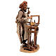 Carpinteiro com bancada e ferramentas Presépio Angela Tripi com figuras de altura média 18 cm s6