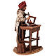 Carpenter with bench and tools, 18 cm Angela Tripi nativity scene s5