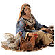 Woman with chicken, eggs and goose for Tripi's Nativity Scene with 18 cm terracotta characters s2