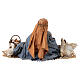 Woman with chicken, eggs and goose for Tripi's Nativity Scene with 18 cm terracotta characters s5
