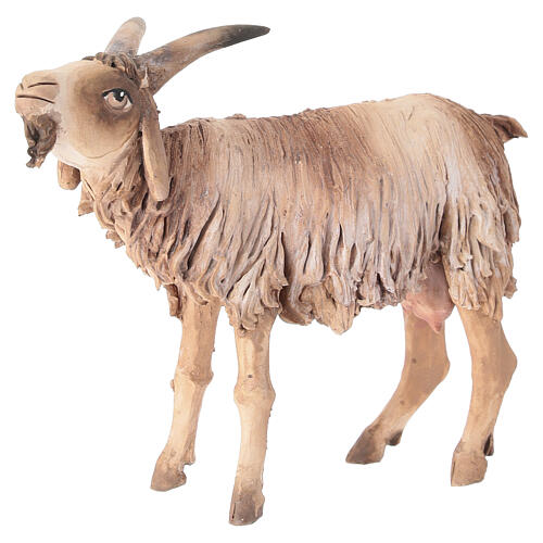 Hirte, seine Ziegen fütternd, für 18 cm Krippe von Angela Tripi, Terrakotta 5