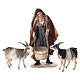 Woman watering goats for Tripi's Nativity Scene with 18 cm terracotta characters s1