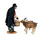 Nativity scene woman giving drink to the goats 18 cm by Angela Tripi s8