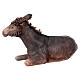 Terracotta donkey for Angela Tripi's Nativity Scene with 18 cm characters s5