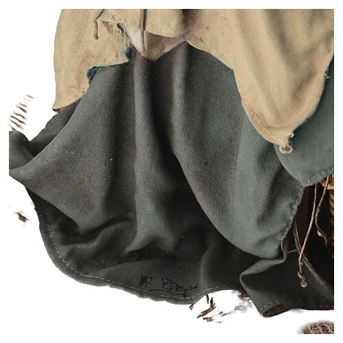 Sitzender Fischer aus Terrakotta Angela Tripi, 30 cm 11