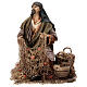 Sitting fisherman for terracotta Angela Tripi's Nativity Scene of 30 cm s1