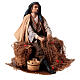 Sitting fisherman for terracotta Angela Tripi's Nativity Scene of 30 cm s5