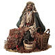 Sitting fisherman for terracotta Angela Tripi's Nativity Scene of 30 cm s1
