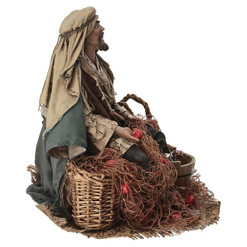 Pescador sentado 30 cm Angela Tripi terracota 8