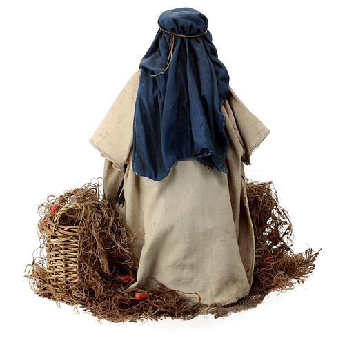 Statua Pescatore in resina dipinta a mano per presepe cm 125